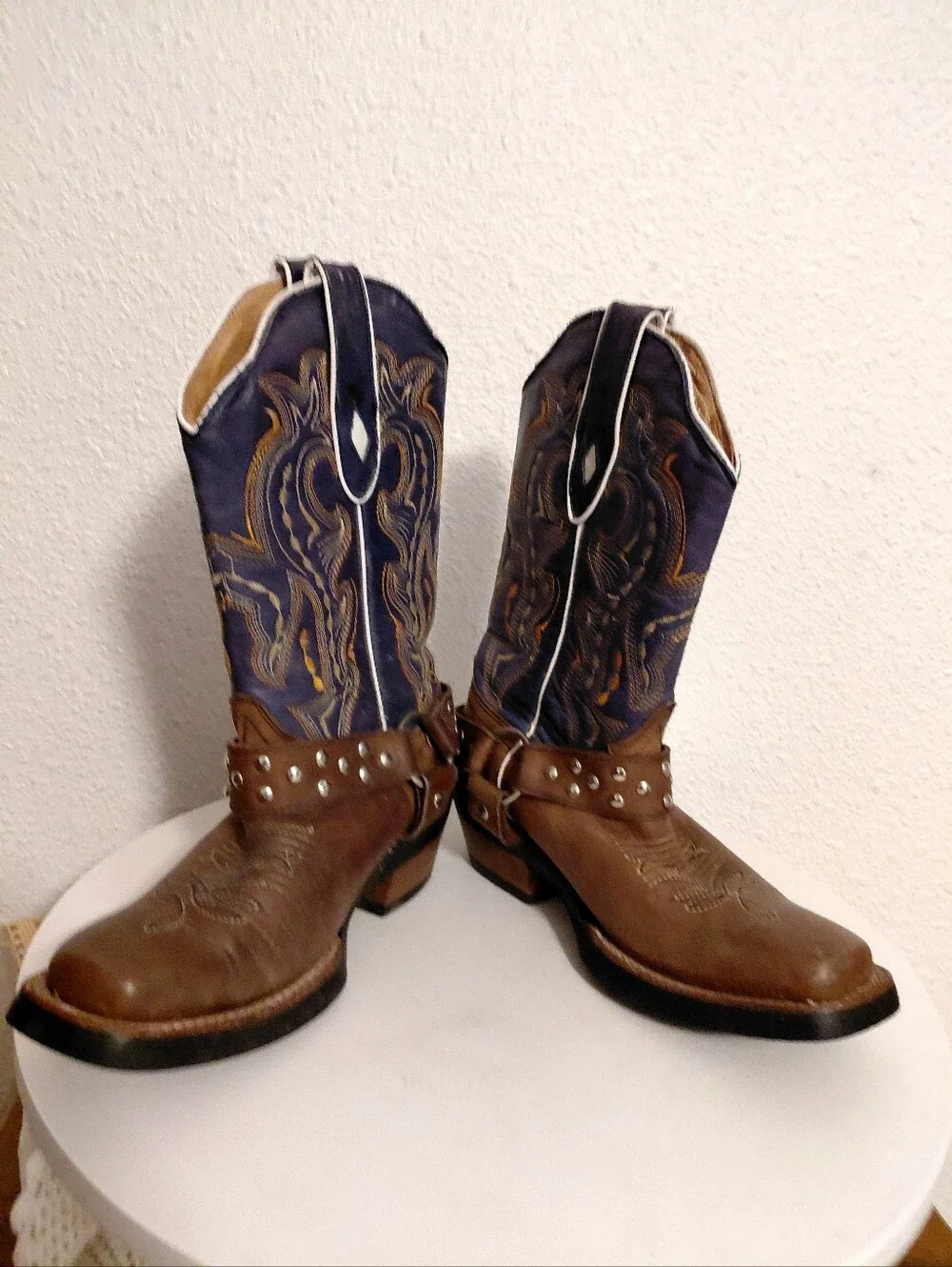 West Wind Western  Leather  Square Toe Midcalf Boots